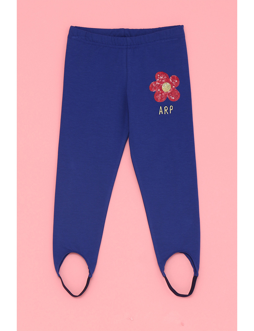 Leggings Flower Power Menina Azul