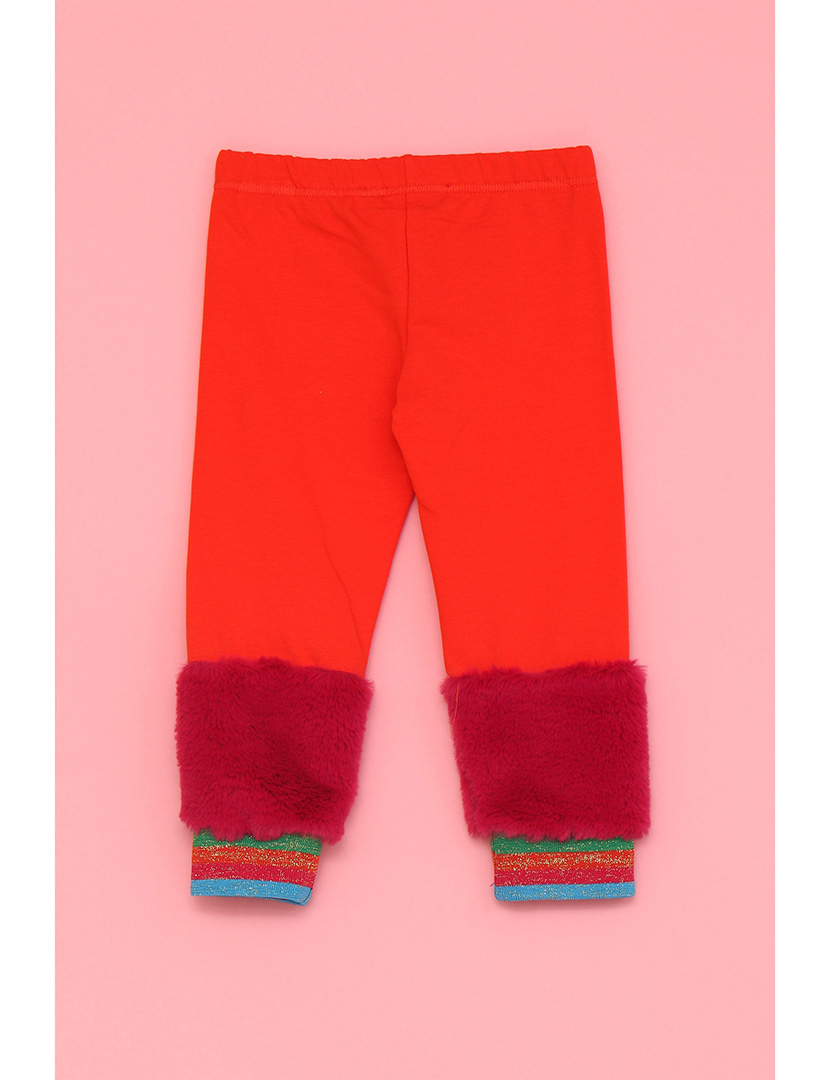 Calças Fluffy Menina Laranja