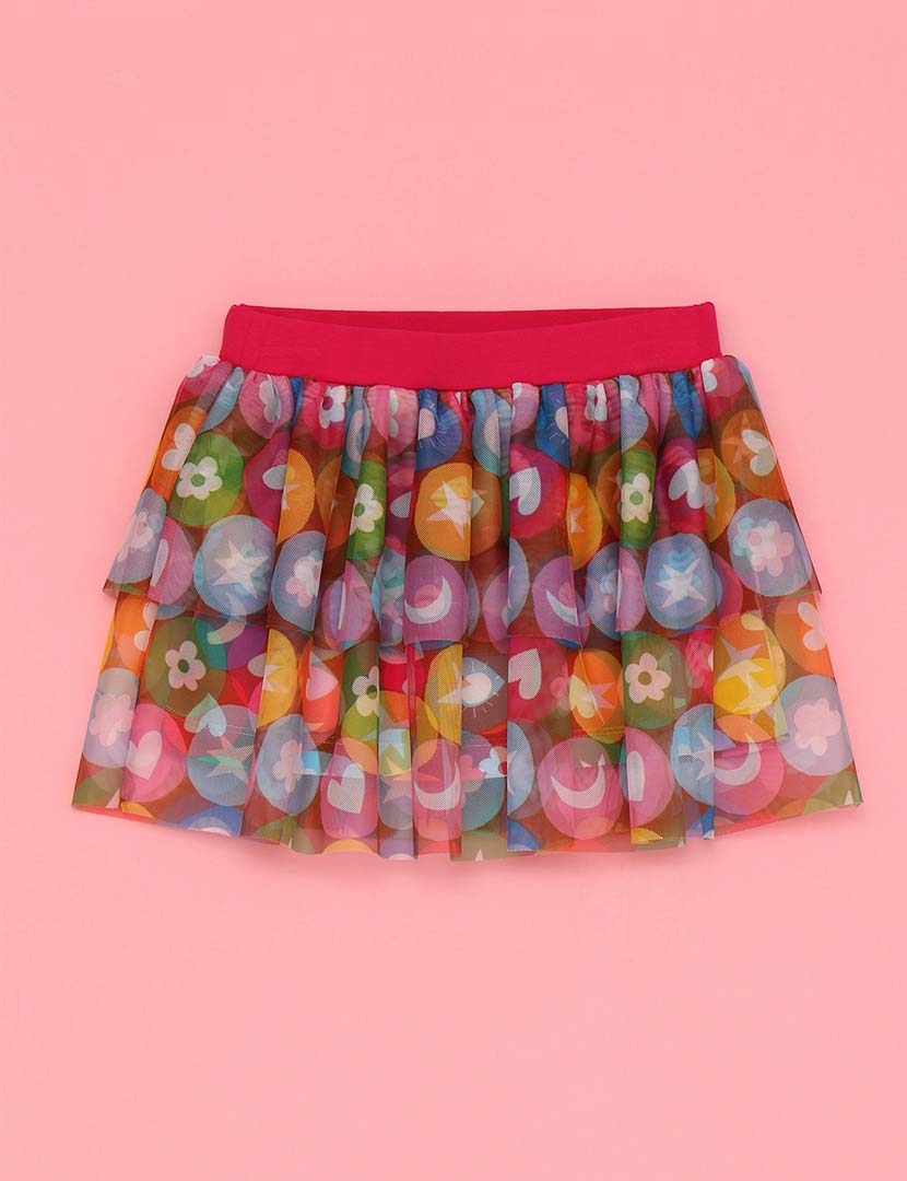 Saia Le Bonbon Menina Multicolorido