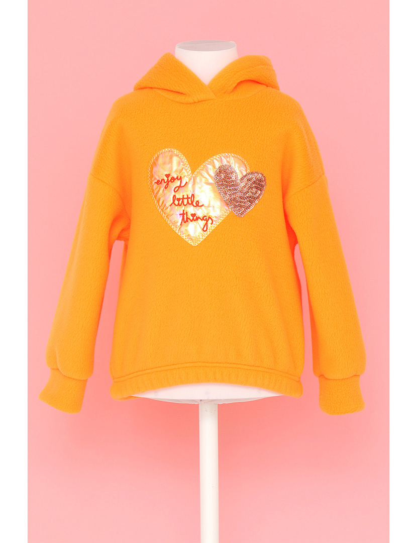 Sweatshirt Highlights Menina Laranja Flúor