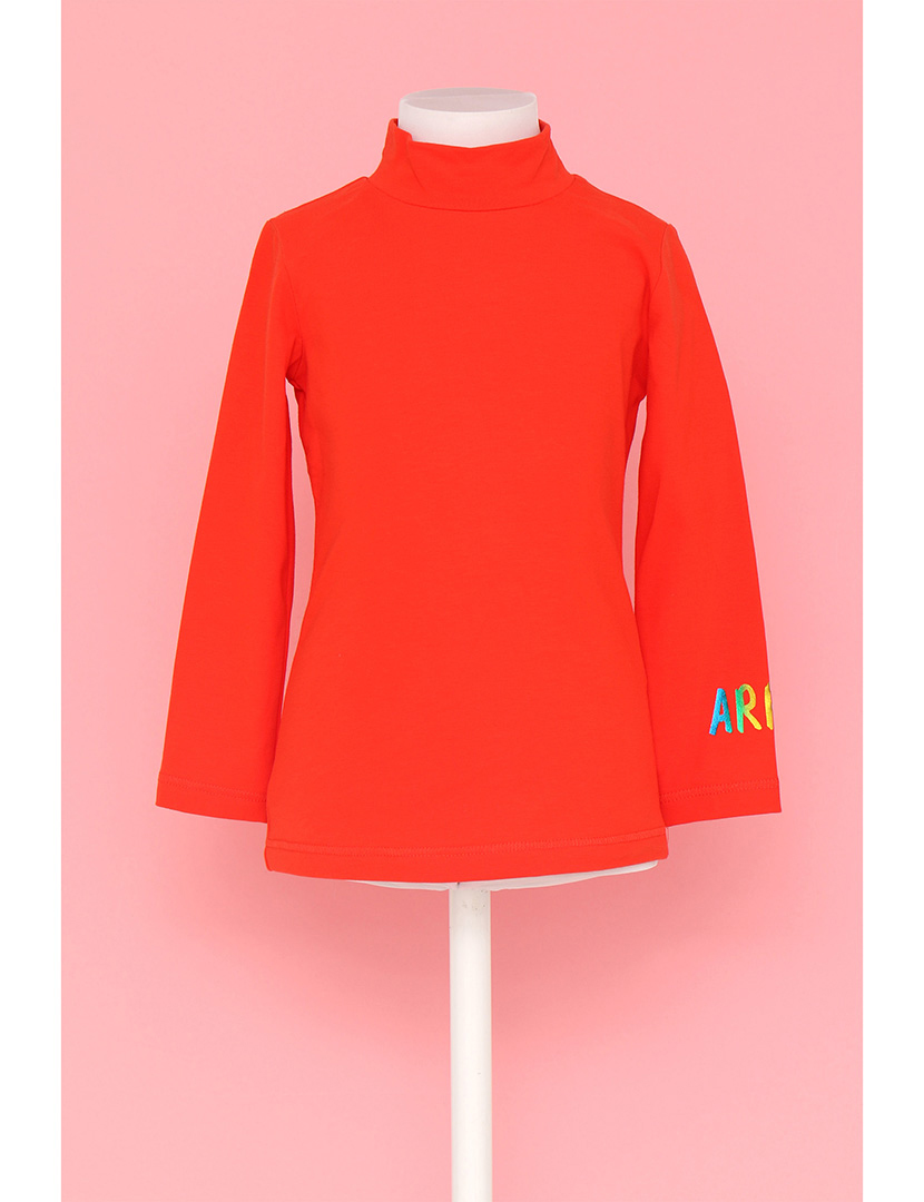 Sweatshirt Fiori Menina Laranja