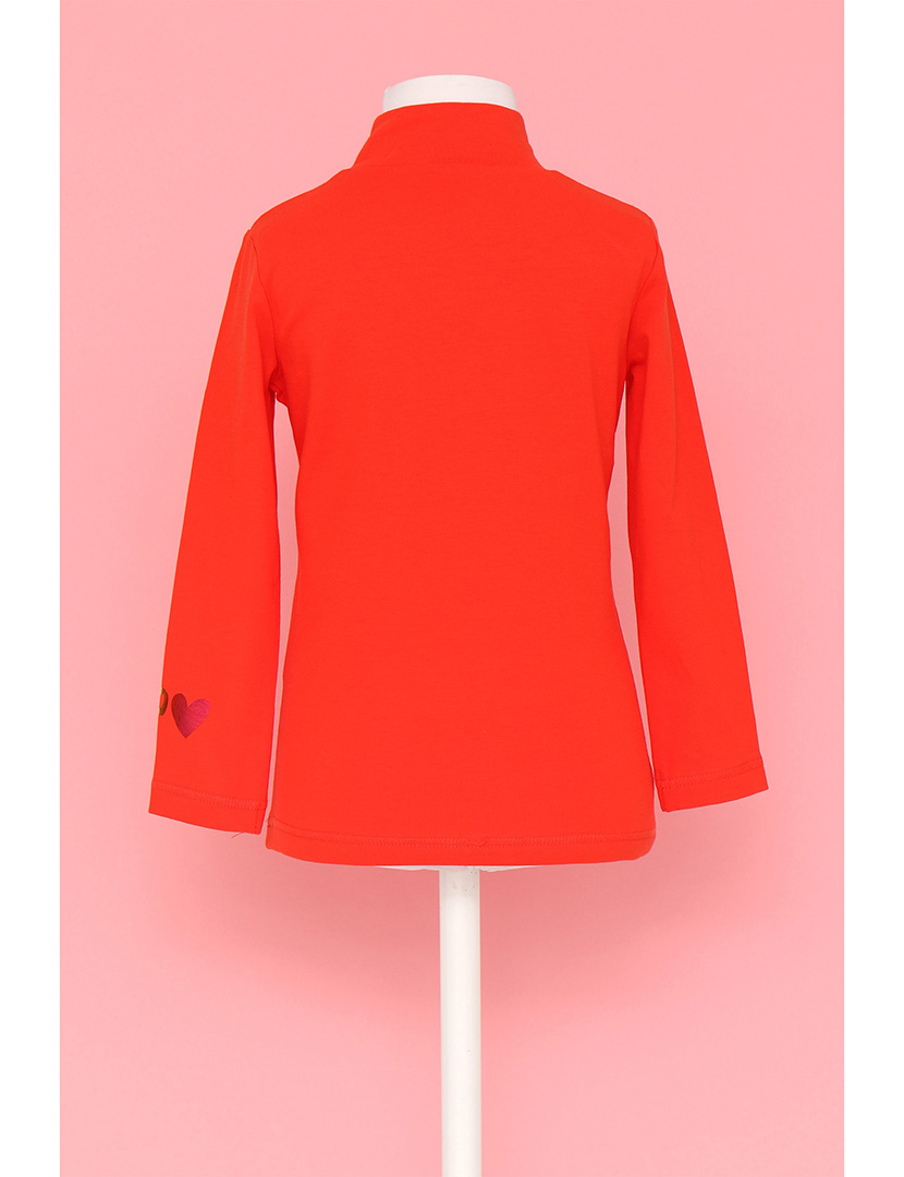 Sweatshirt Fiori Menina Laranja