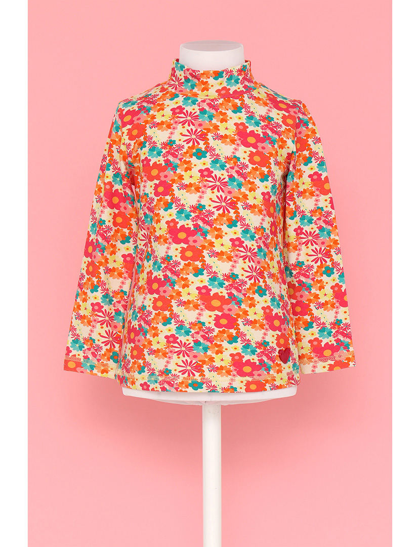 Sweatshirt Fiori Menina Multicolorido