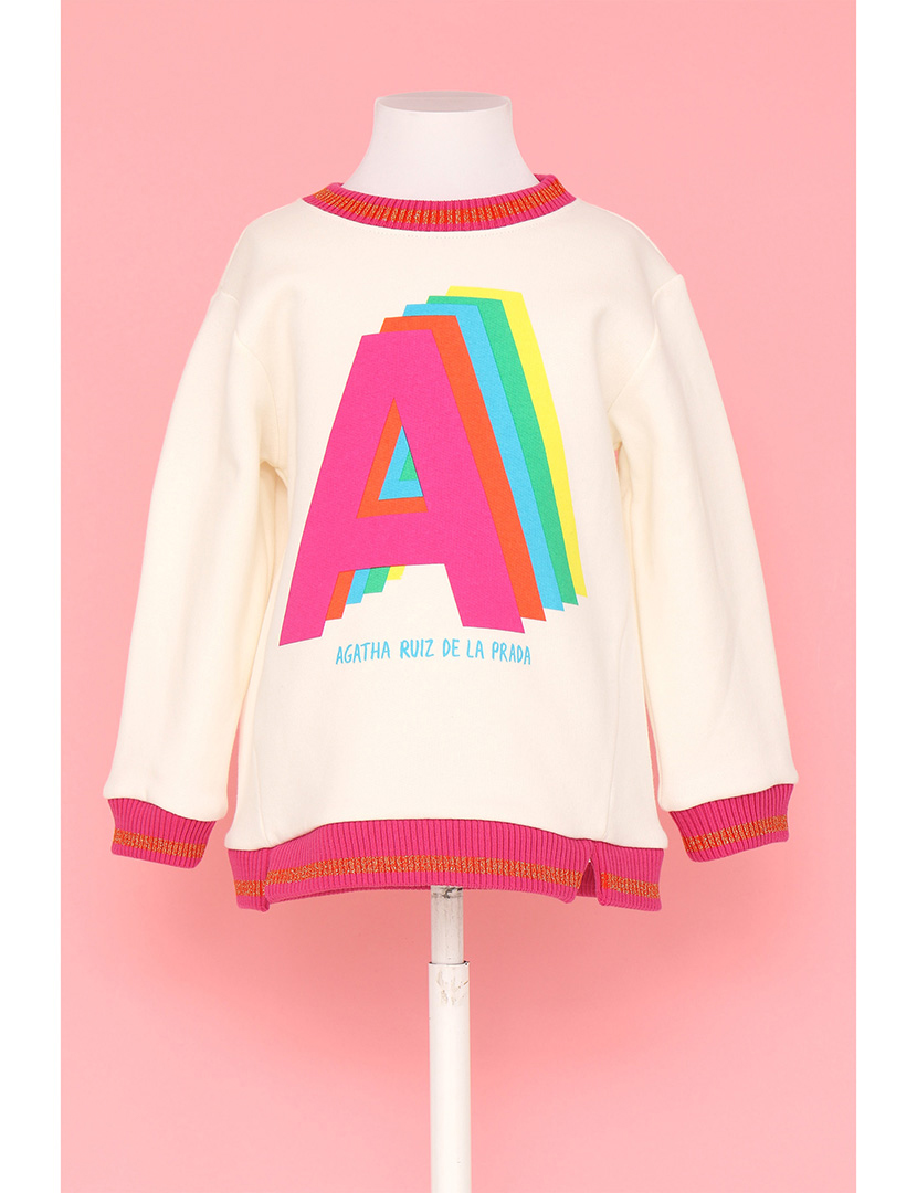 Sweatshirt Super Agatha Menina Pérola