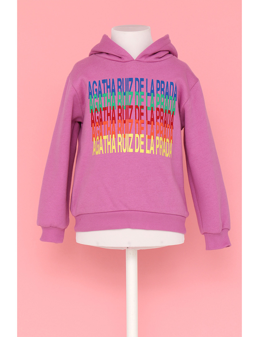 Sweatshirt Super Agatha Menina Roxo