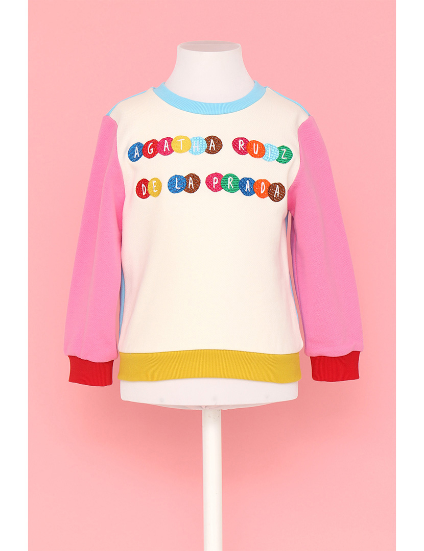 Sweatshirt Le Bonbon Menina Multicolorido