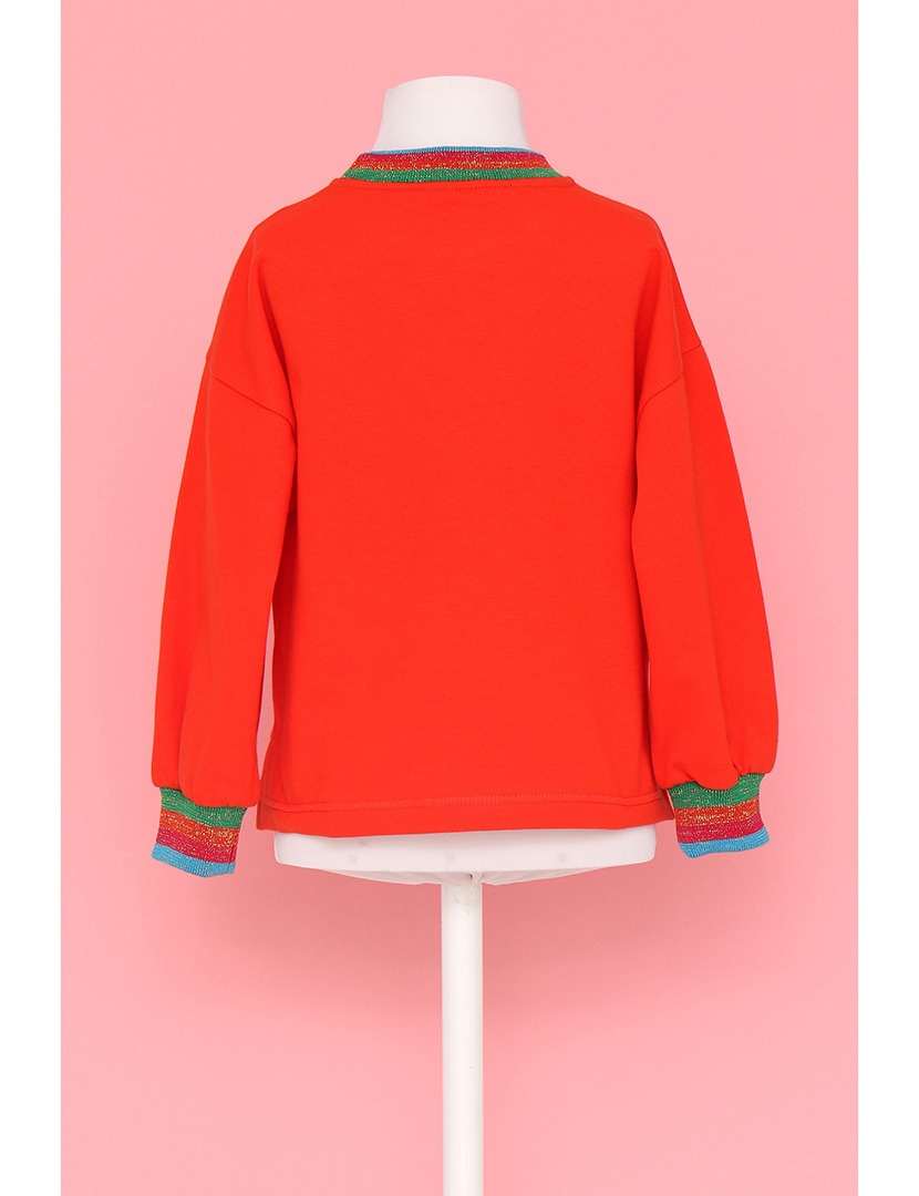 Sweatshirt Fluffy Menina Laranja