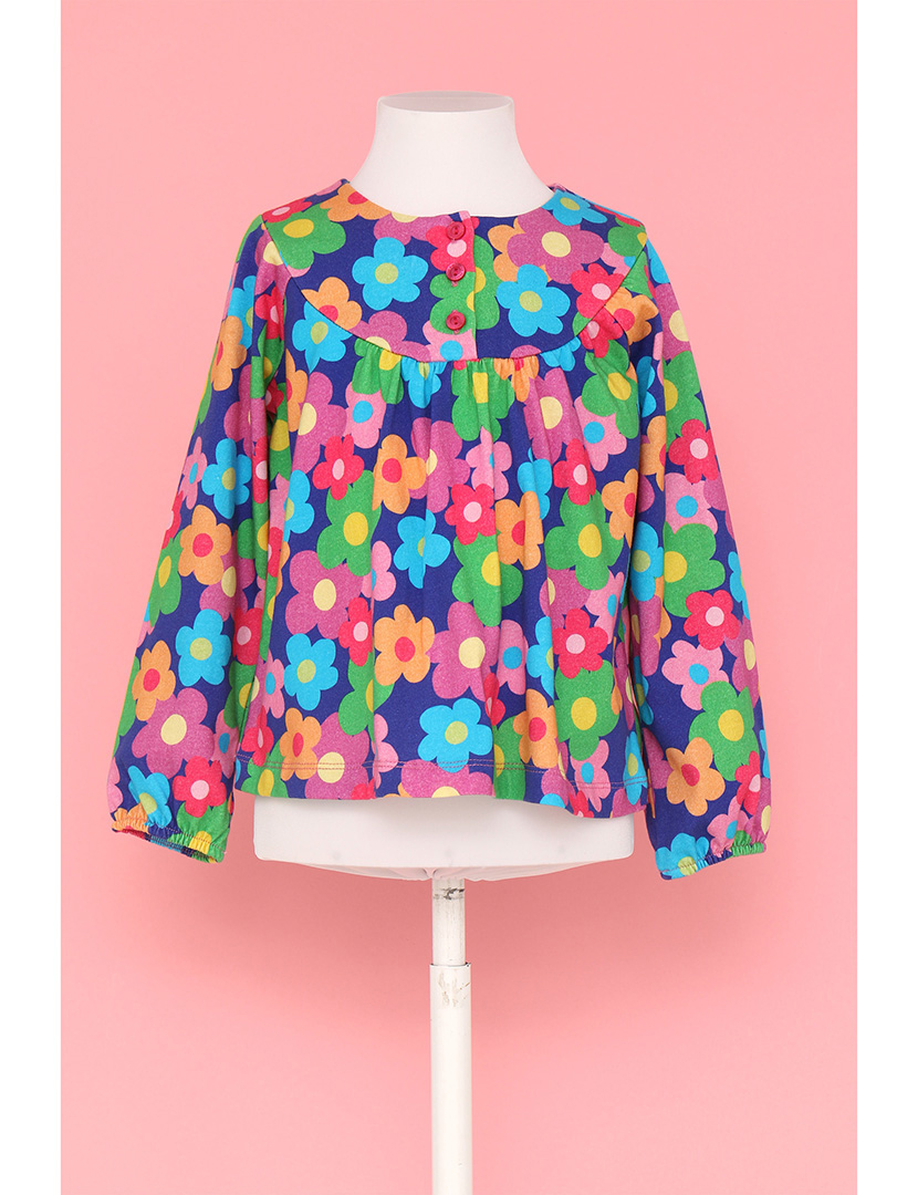 Túnica Flower Power Menina Multicolorido