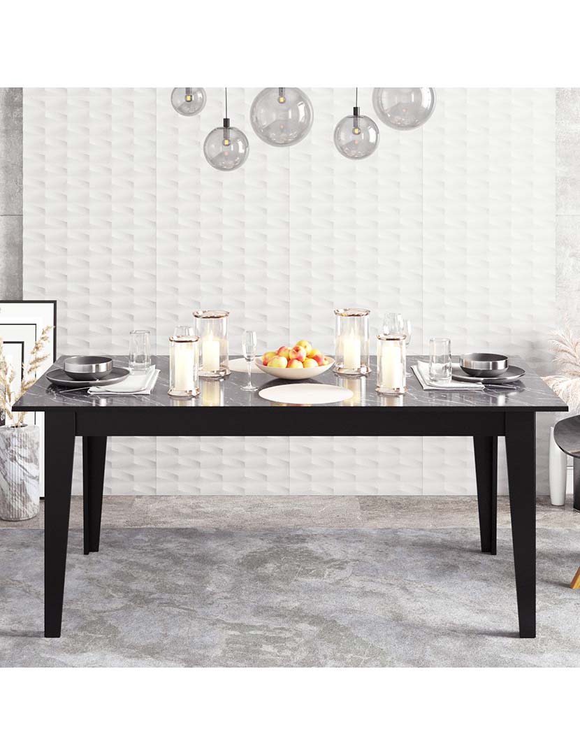 Mesa Jantar Polka Preto