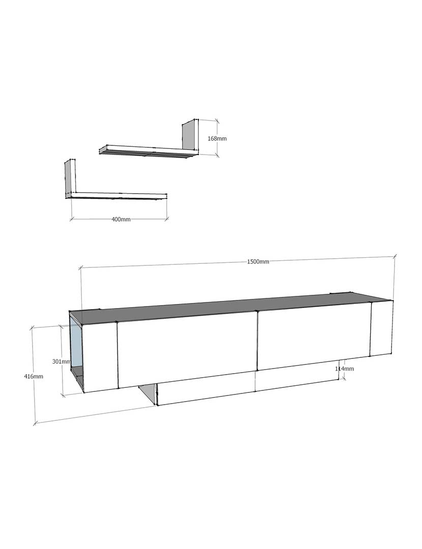 Móvel TV Matera Branco