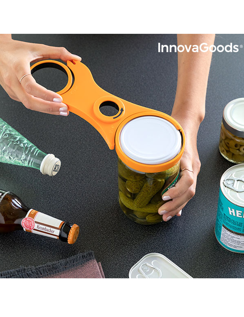 Abre-Garrafas Multifunções 5 em 1 