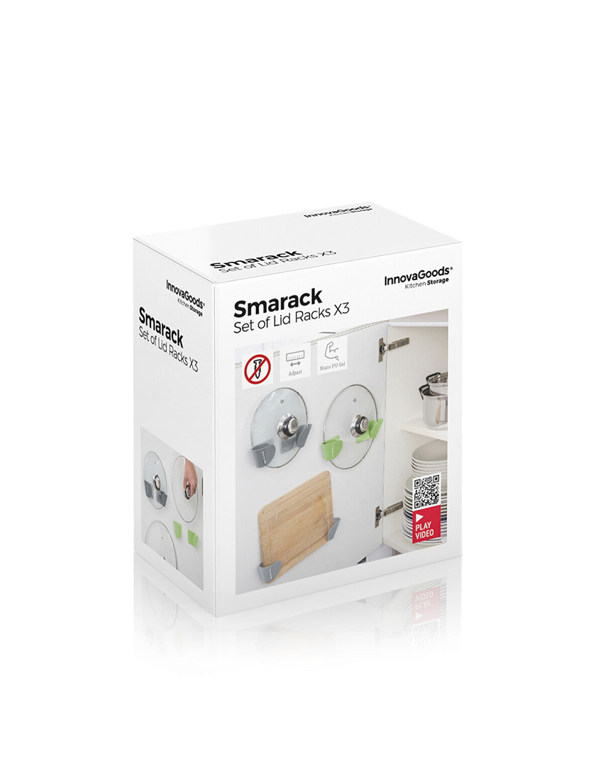 Conjunto 3 Suportes Tampas Cozinha Smarack 