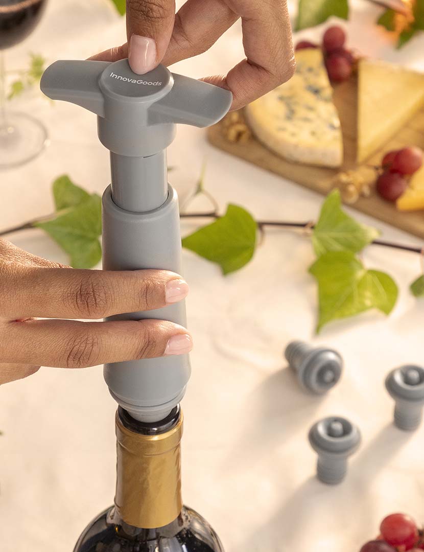 Bomba Vácuo Tampas Vinho Winuum