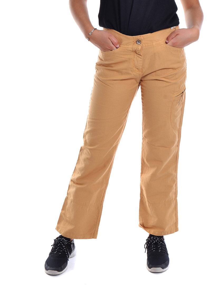 Corsários Sem Pregas Casual Bege