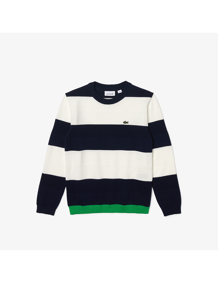 Camisola Rapaz Riscas Azul Marinho e Branco