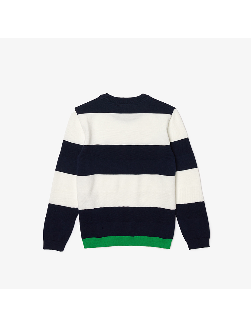 Camisola Rapaz Riscas Azul Marinho e Branco