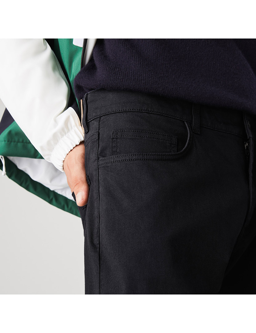 Calças Slim Fit Lacoste Homem Preto