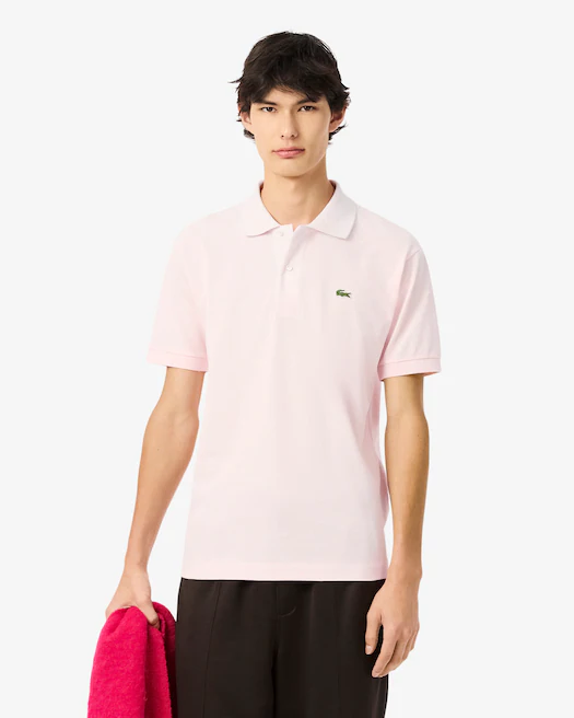 Pólo Clássico Manga Curta Rosa Claro