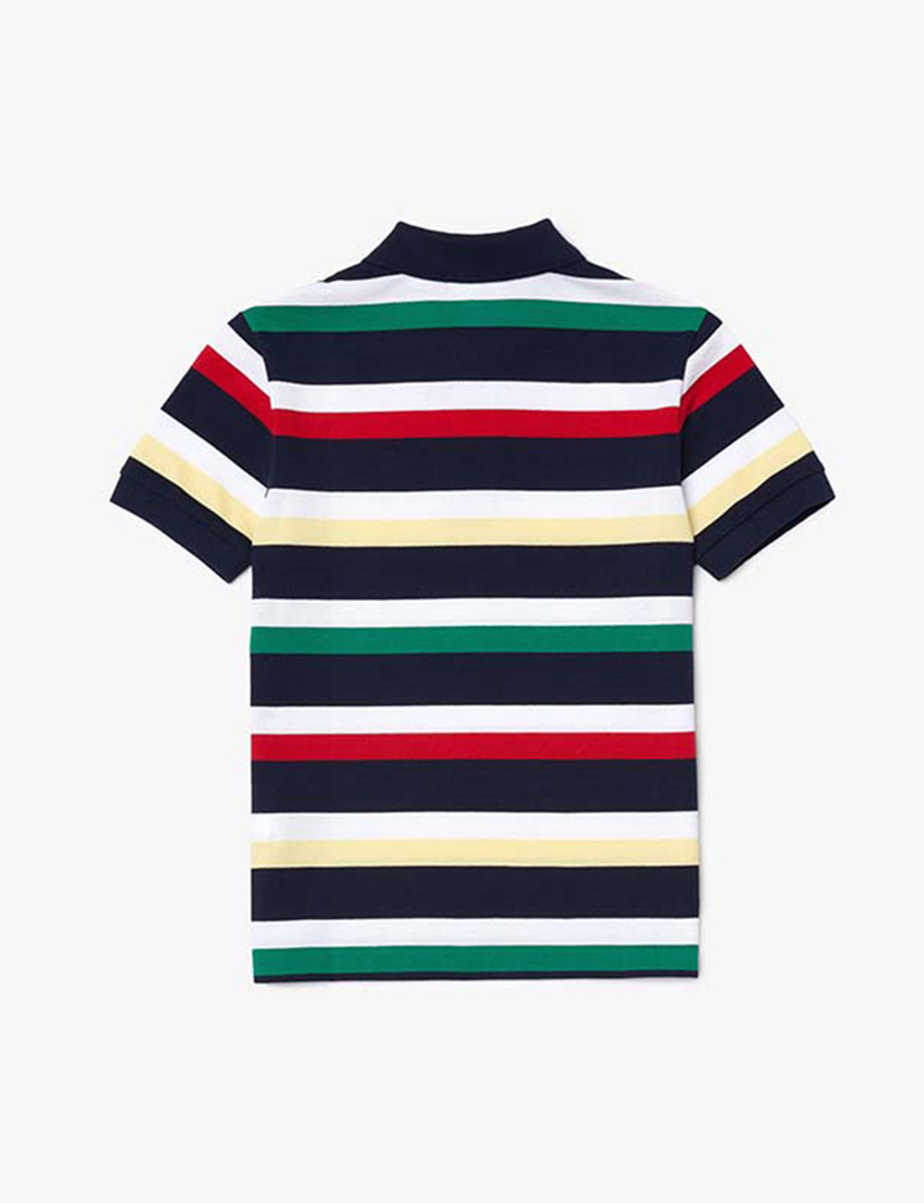 Pólo Lacoste Rapaz Riscas Multicor