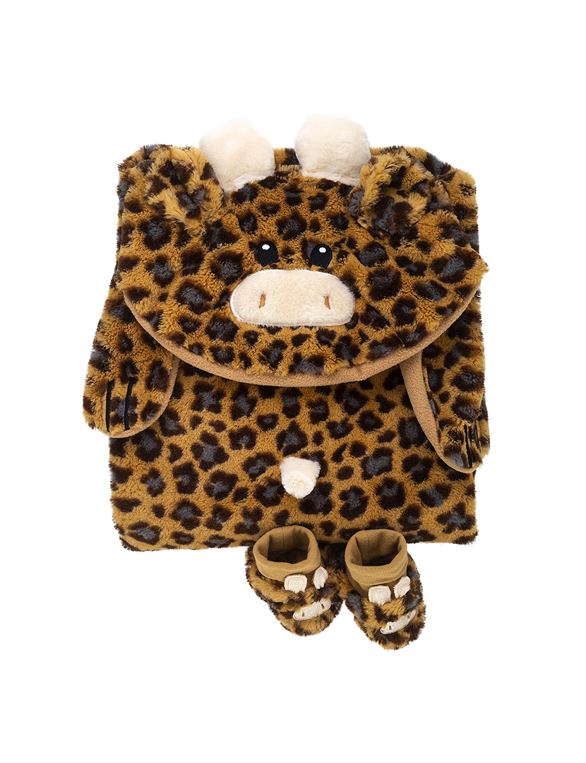 Conjunto Botinhas e Cobertor de Bebé Multicor