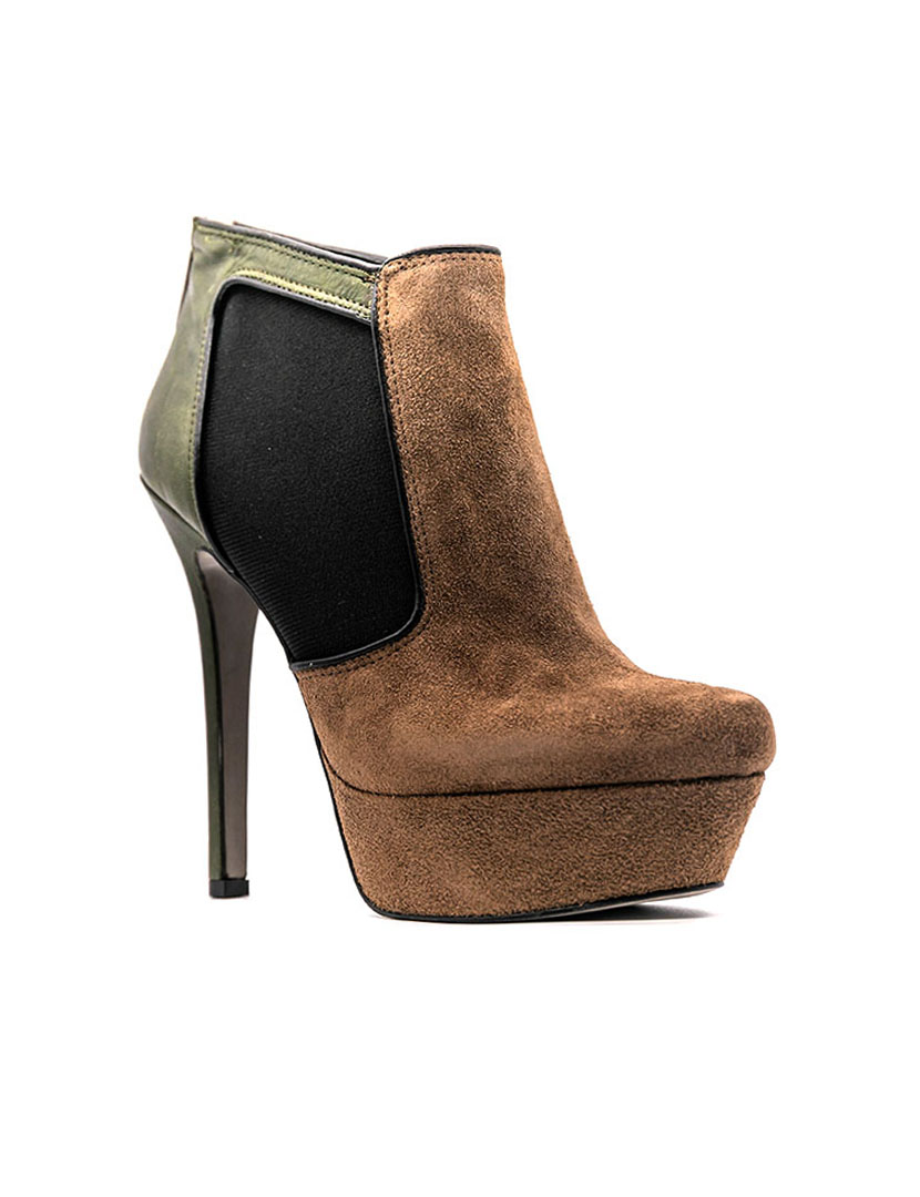 Botins Salto Alto Irresistible Castanho