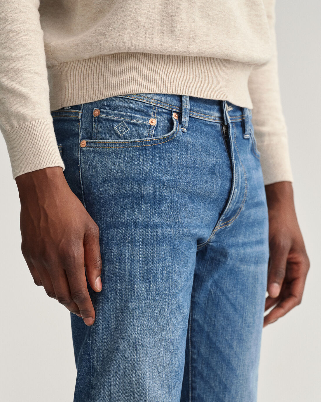 Calças de Ganga Maxen Extra Slim Azul