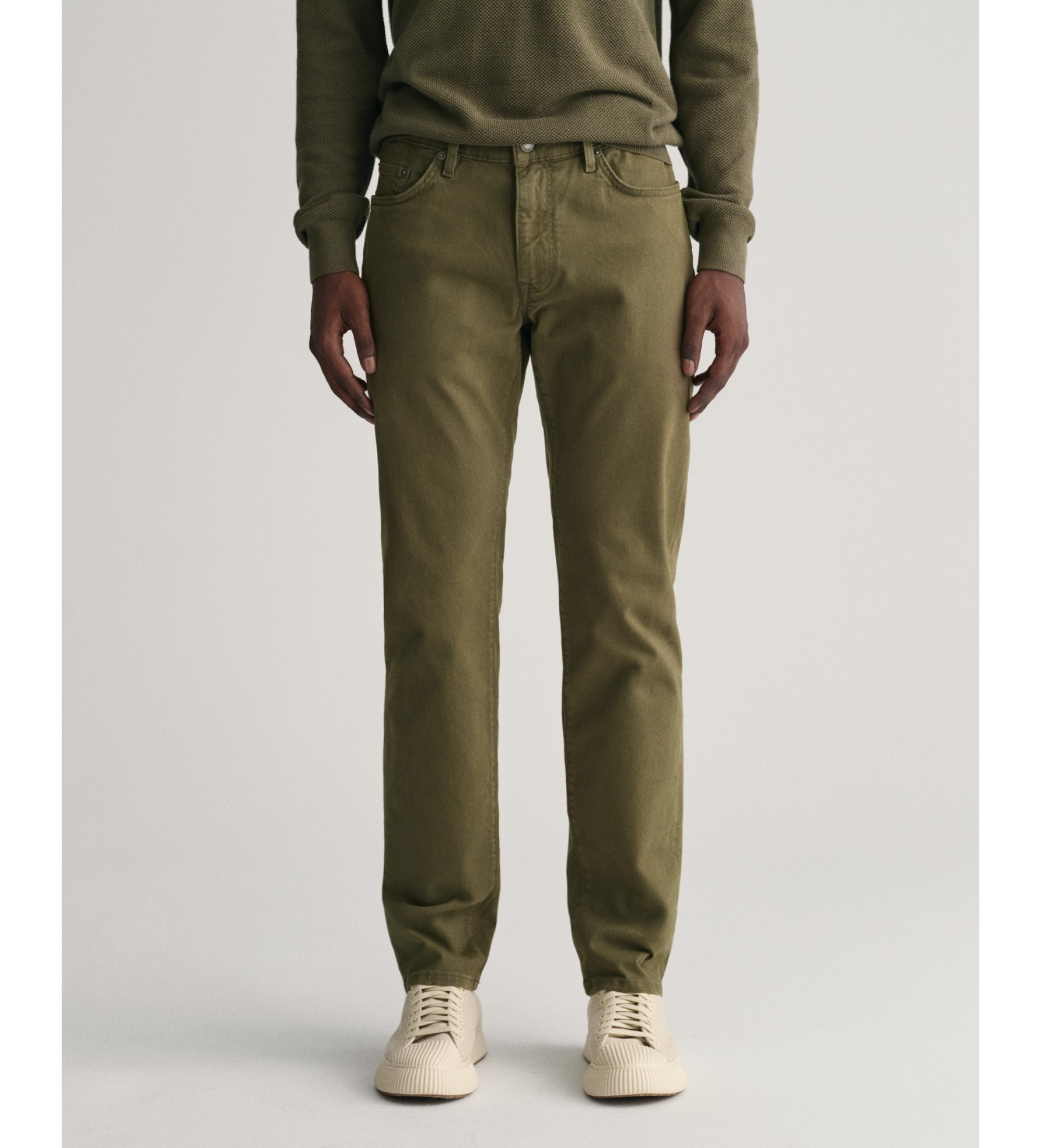 Calças de Ganga Slim Fit Desert Verde