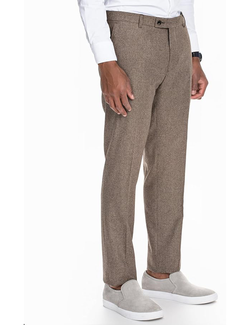 Calças Tailored Castanho