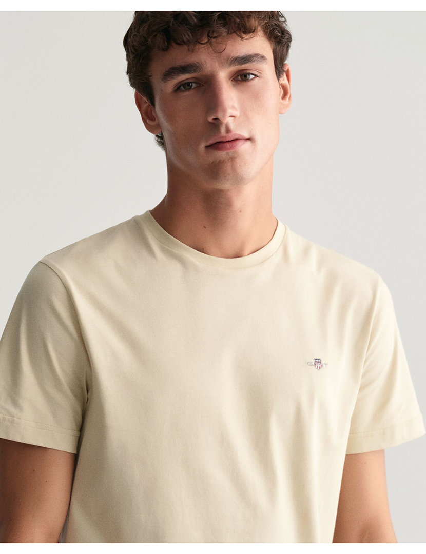 T-Shirt Regular Fit Shield Bege