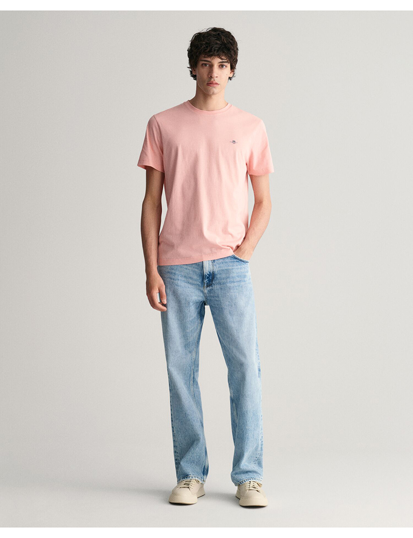 T-Shirt Regular Fit Shield Rosa Pastel