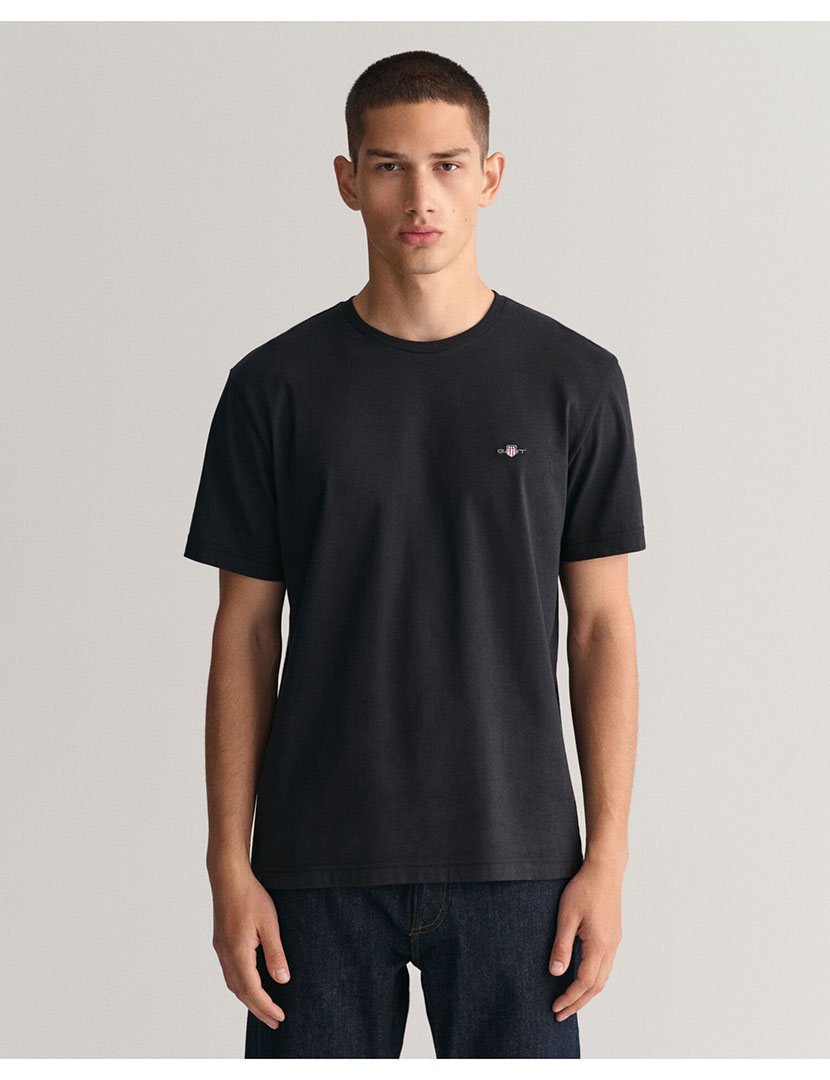 T-Shirt Regular Fit Shield Preto