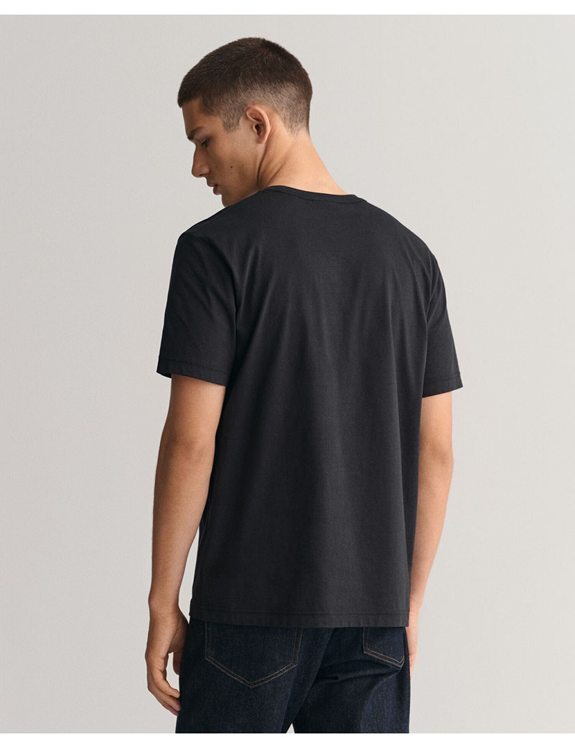 T-Shirt Regular Fit Shield Preto