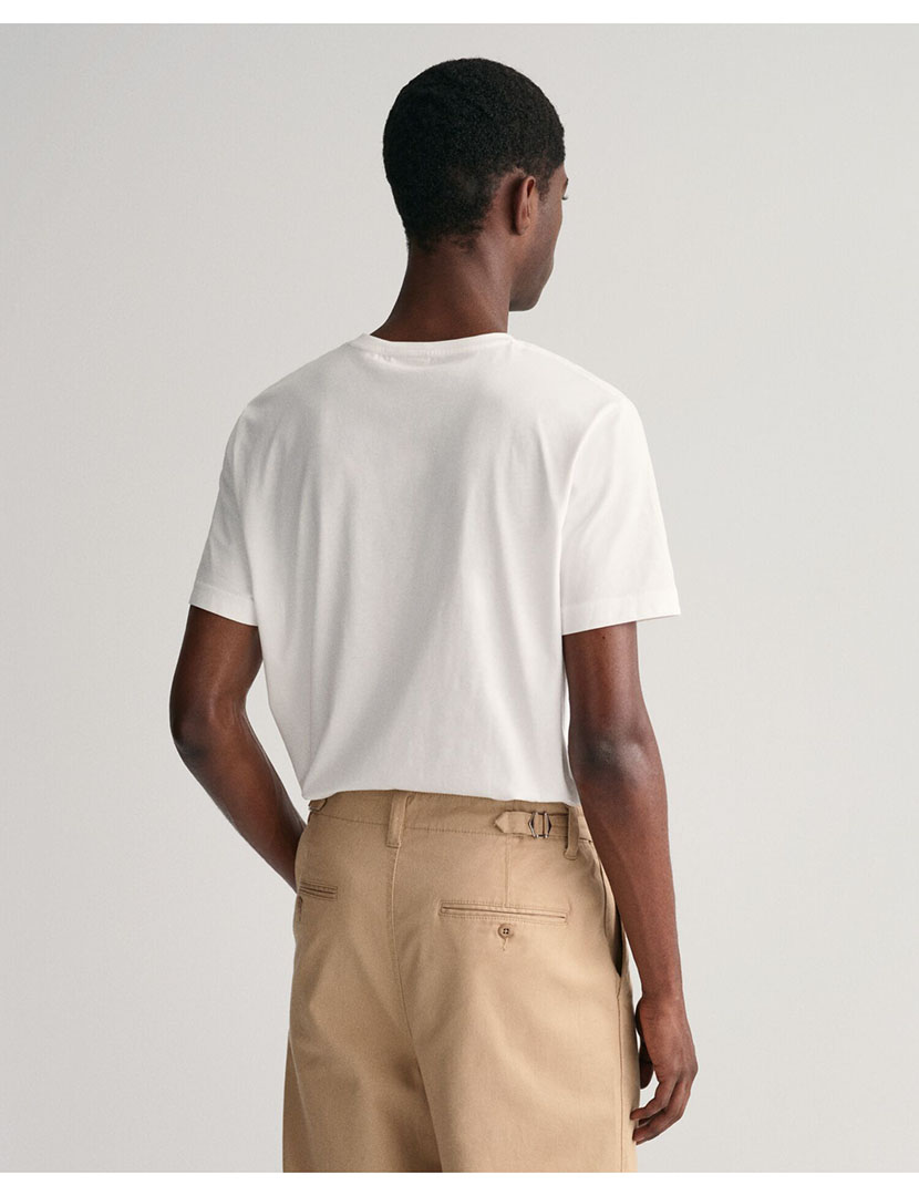 T-Shirt Regular Fit Shield Branco