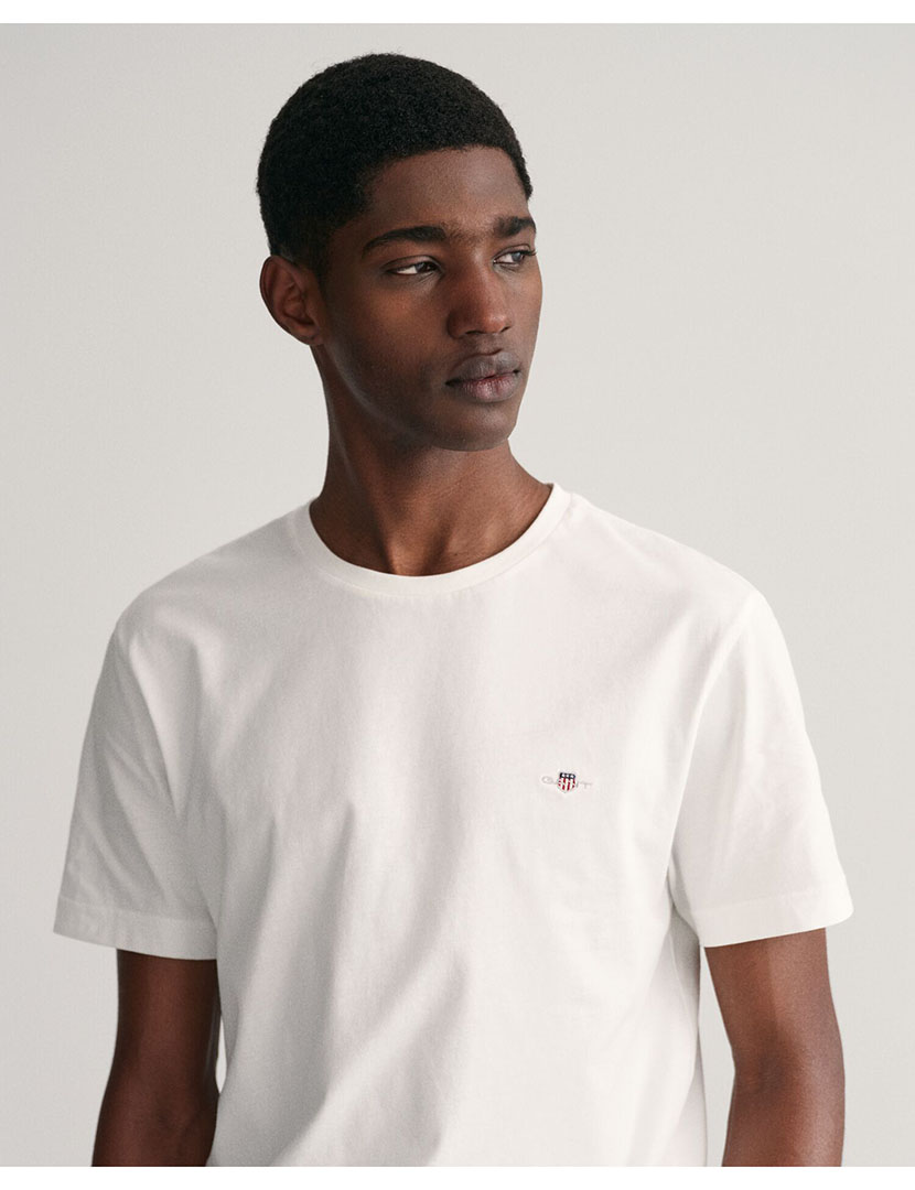 T-Shirt Regular Fit Shield Branco