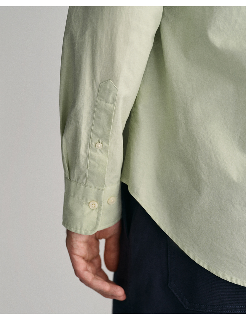 Camisa Regular Fit Classic Poplin Verde Matcha