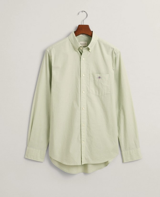 Camisa Regular Fit Classic Poplin Verde Matcha