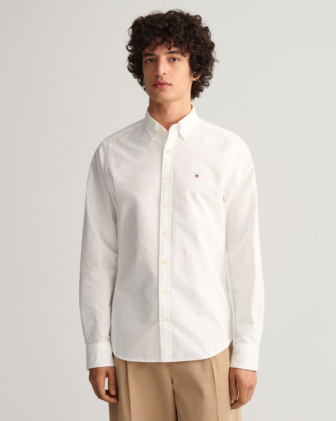 Camisa Slim Fit Oxford Branco