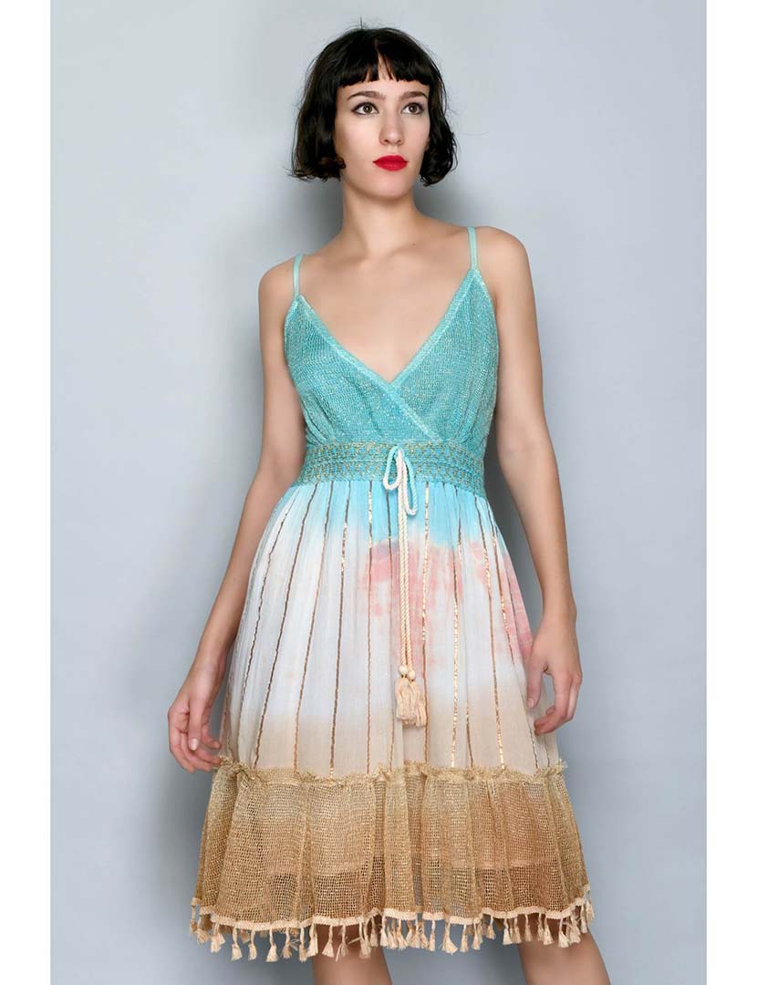 Vestido Midi Multicolorido