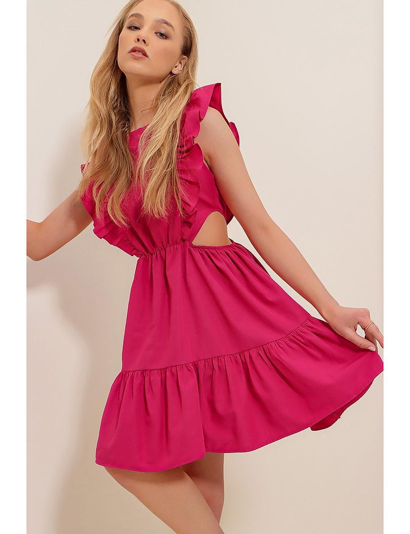 Vestido Curto Fuscia