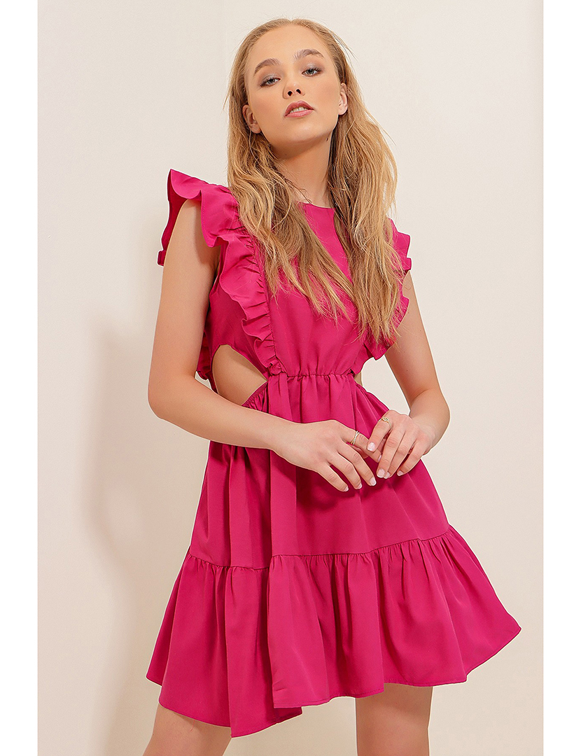 Vestido Curto Fuscia
