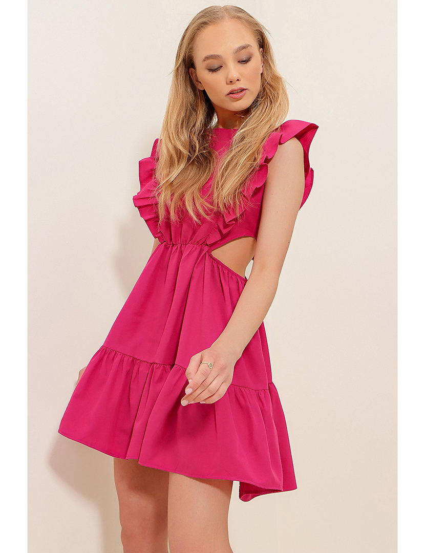 Vestido Curto Fuscia