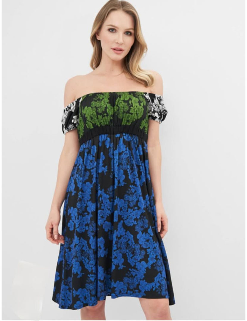 Vestido Curto Multicolorido