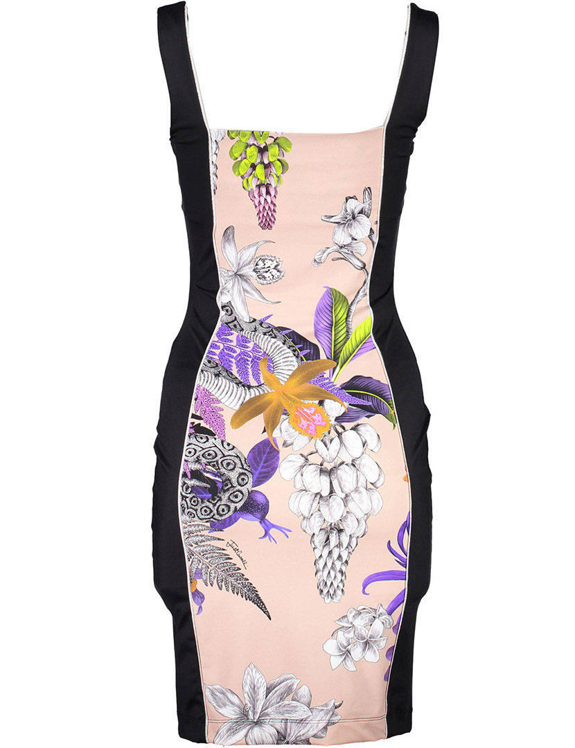 Vestido Curto Justo Multicolorido