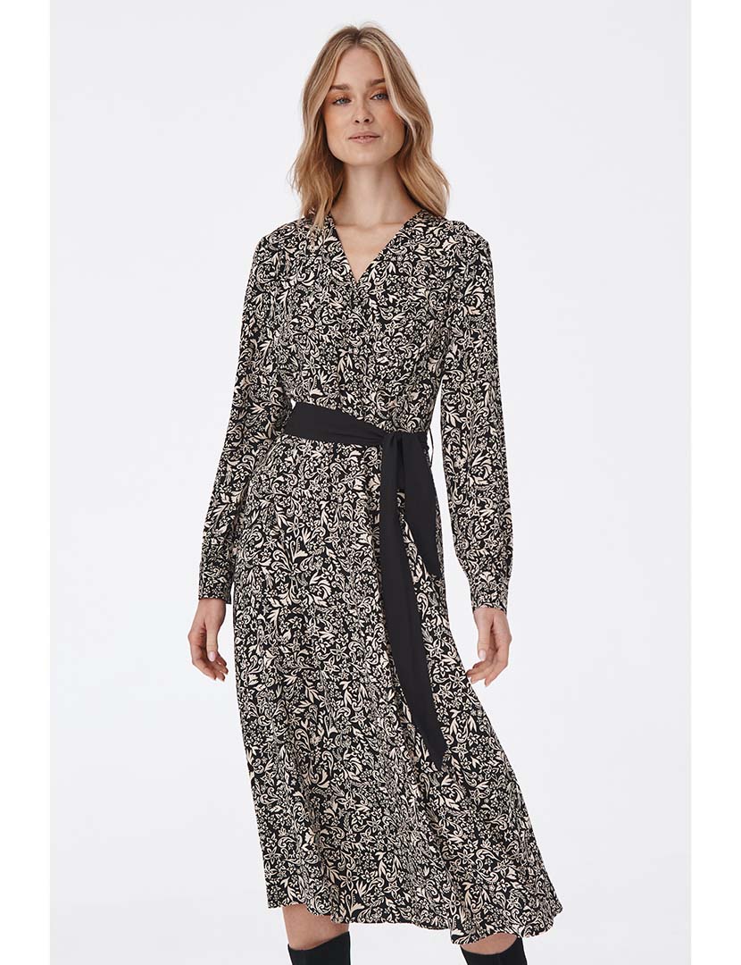 Vestido Midi Fluido Preto