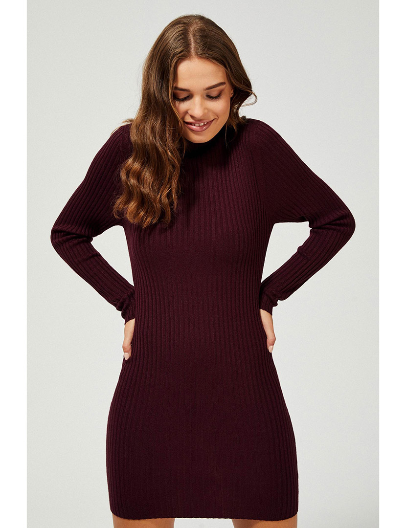 Vestido Curto Bordô