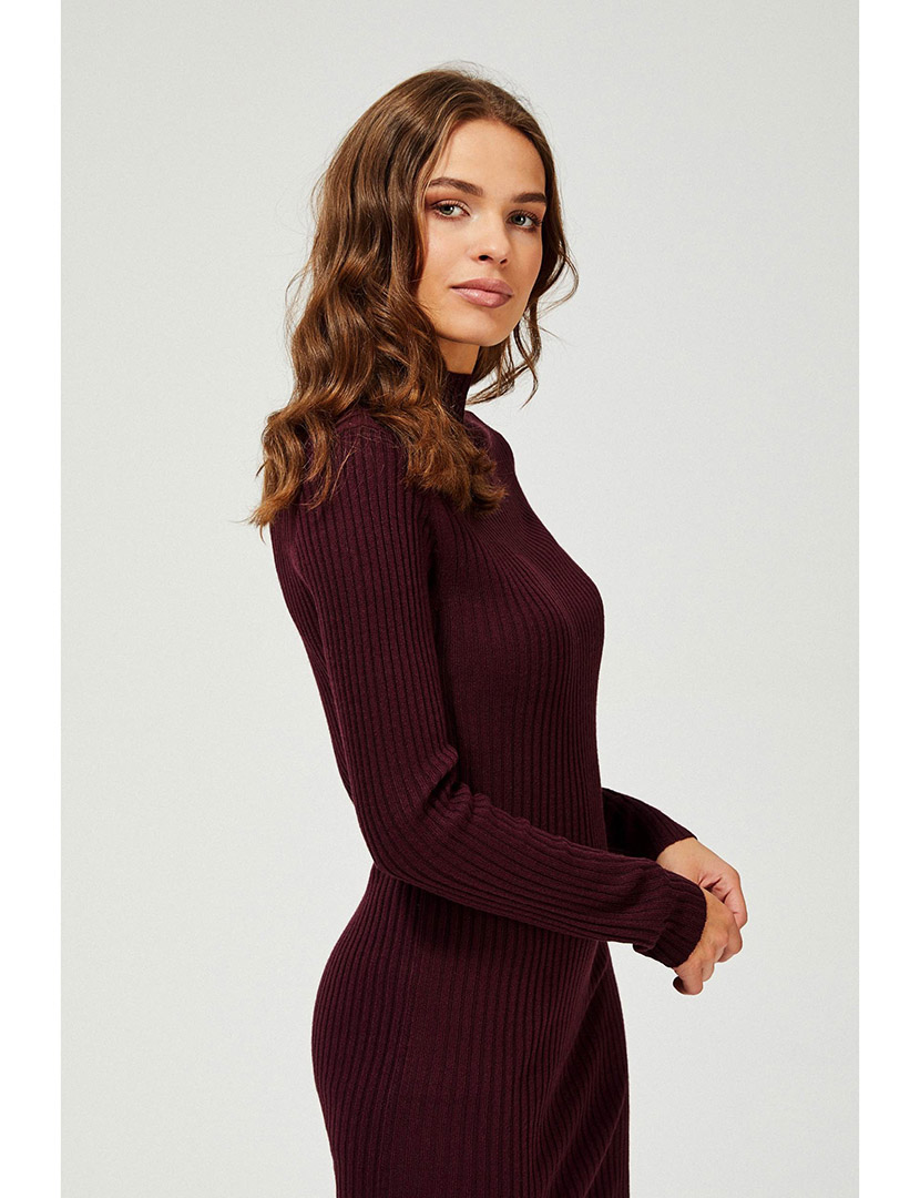 Vestido Curto Bordô