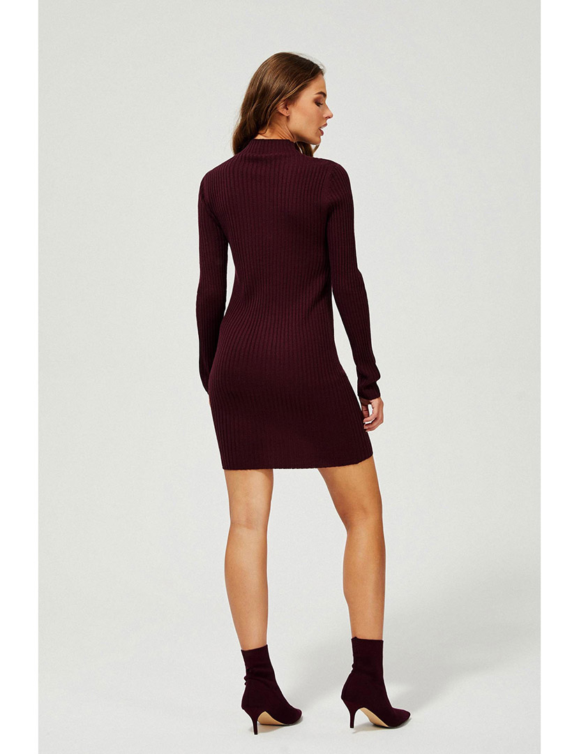 Vestido Curto Bordô