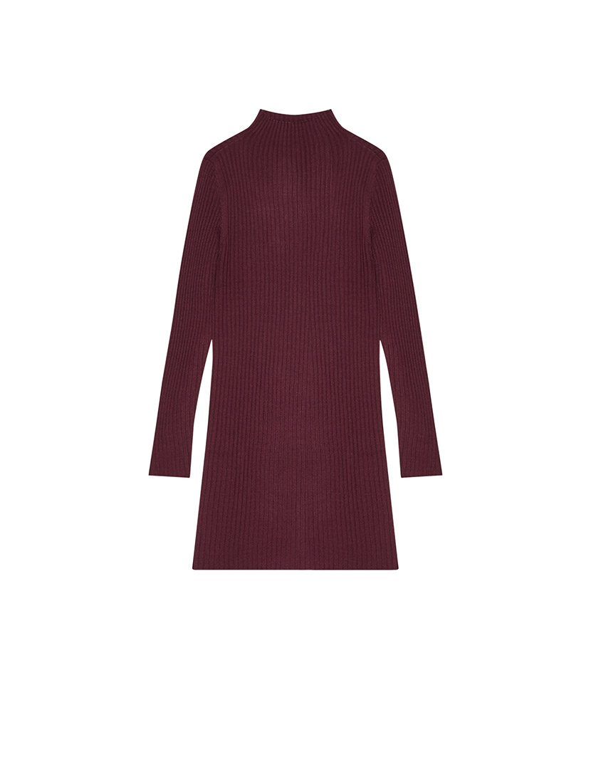 Vestido Curto Bordô