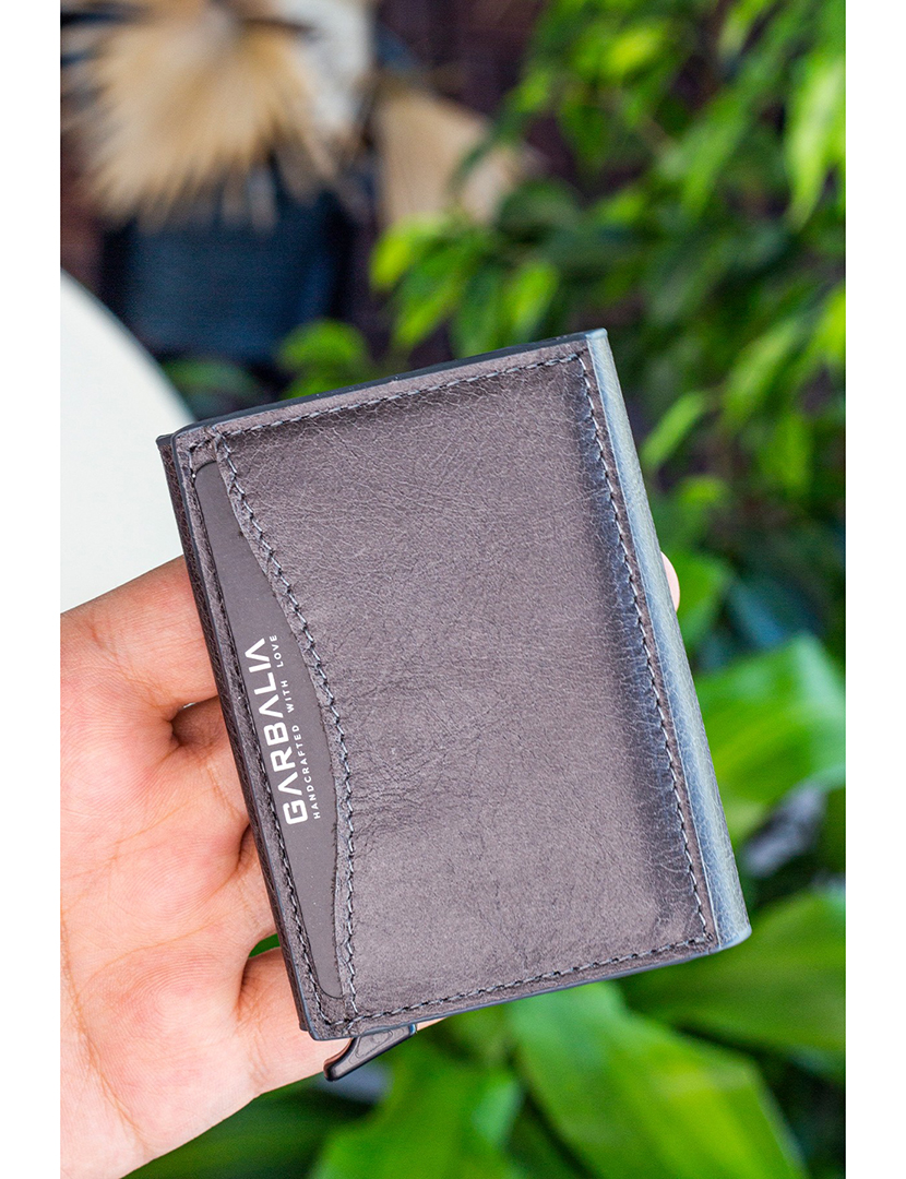 Porta-cartões Smokey Cinzento