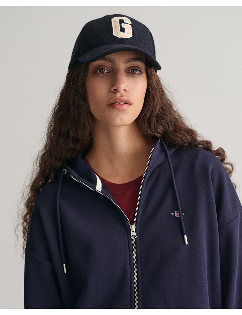 Sweatshirt Rel Shield zip Azul